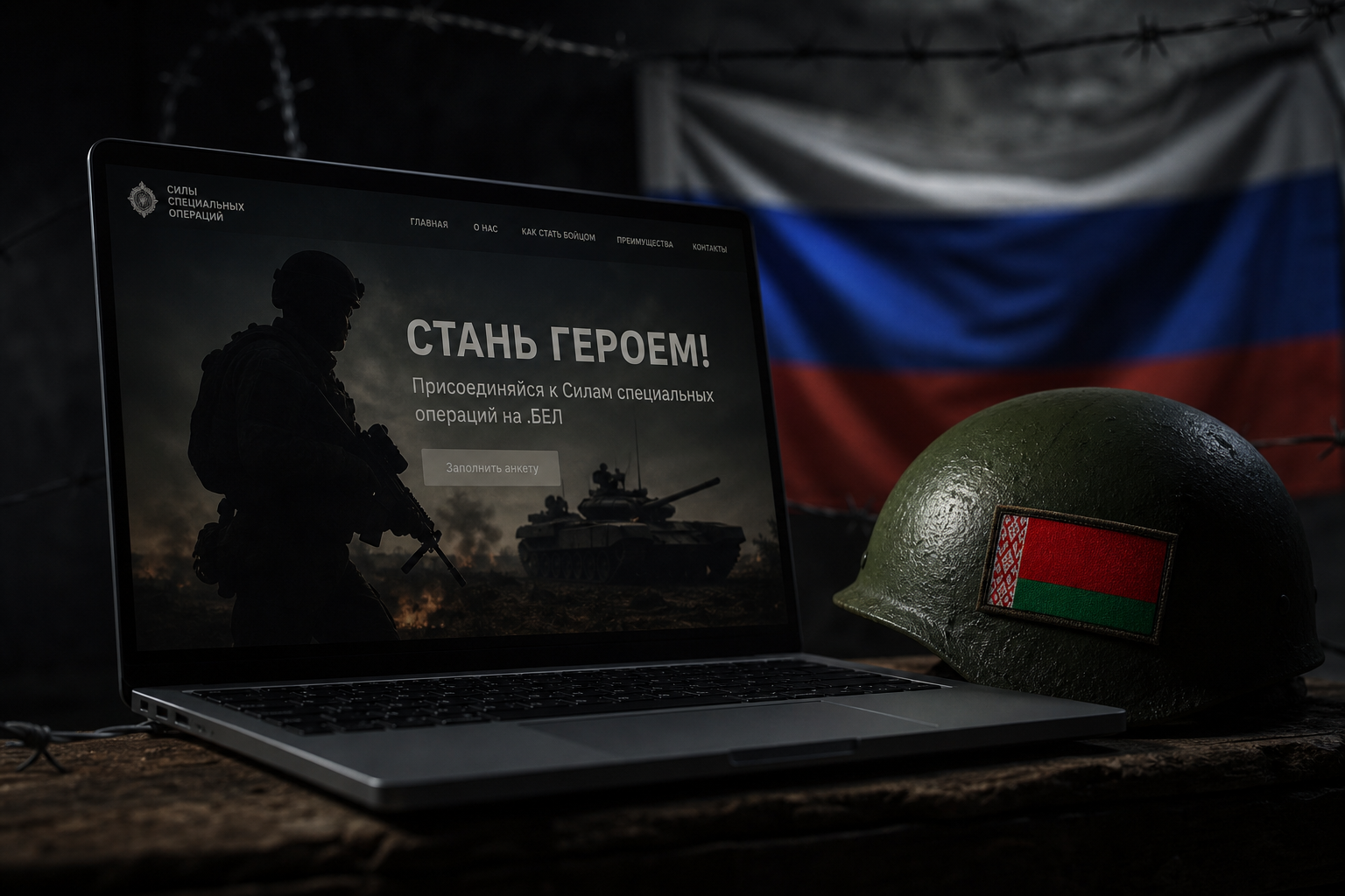 «Защитник.БЕЛ»: под флагом Беларуси — на войну России против Украины